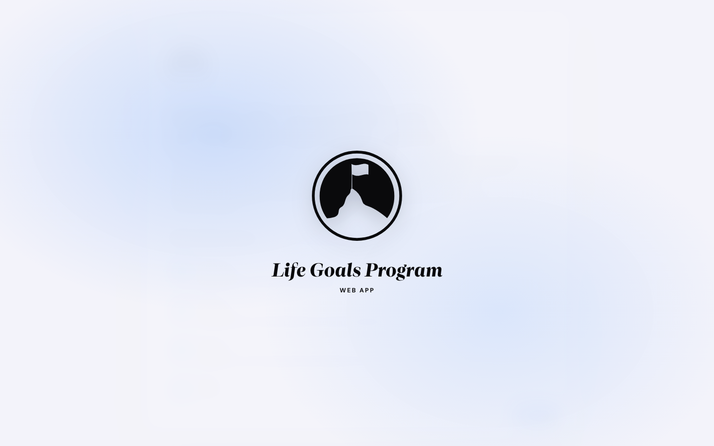 The app on first boot with no data, showing the Values step with the deck-of-cards prompt