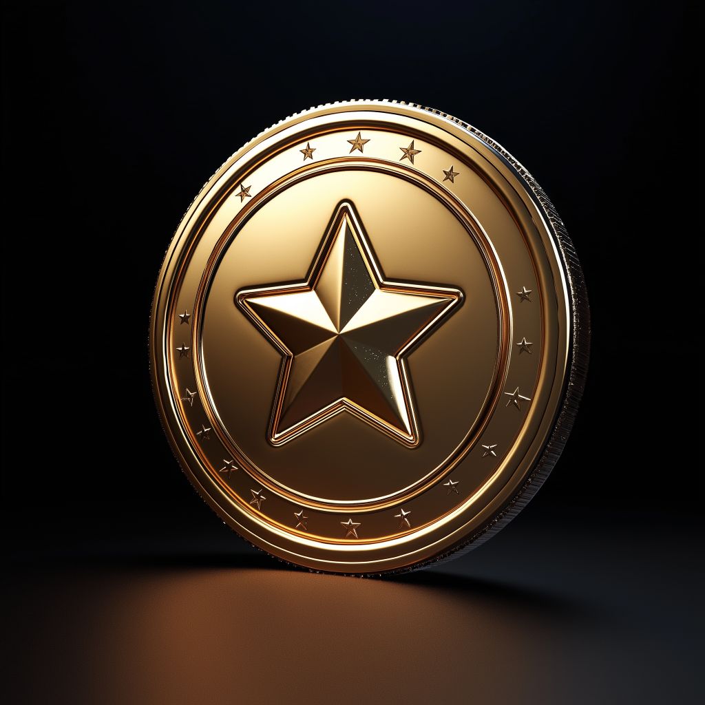 a rewarding gold coin