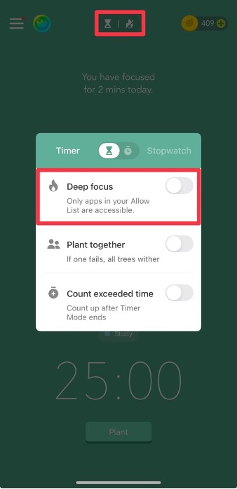 Boost Your Focus with the Forest App: A Path to Better Productivity 4 screenshot of the forest app - main functionalities