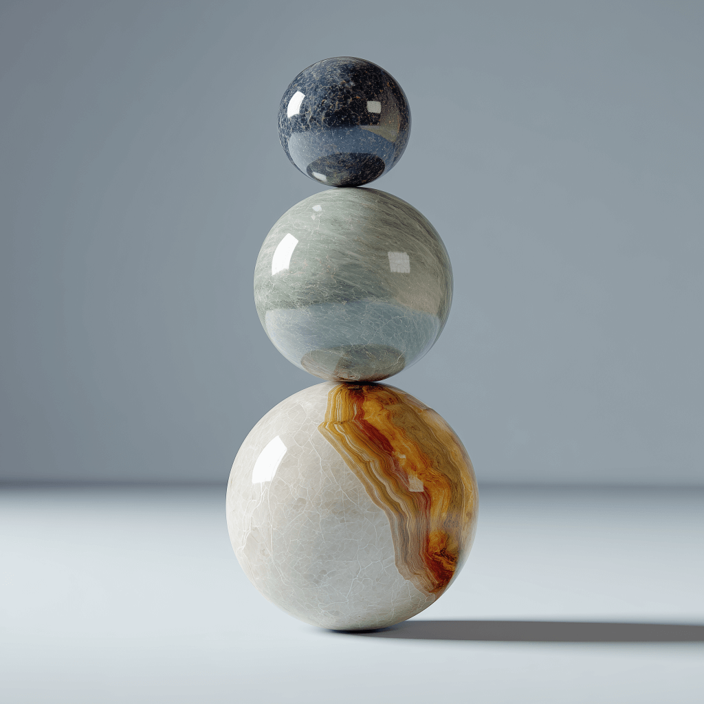 marble as a representation of balancing tasks
