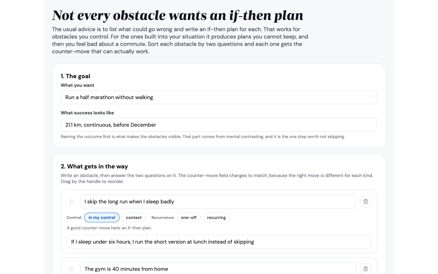 Friction Map - free interactive planning tool