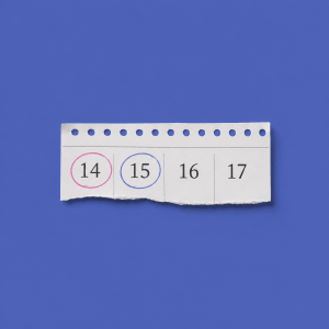 Best Habit Tracker App That Survives Bad Days (2026) - single paper calendar strip with two consecutive days circled in color