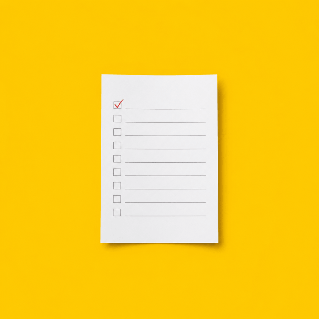 Life Goals Worksheet: Guided Exercises to Find Your Summit Goal - single worksheet page with one box checked in colored ink, rest blank