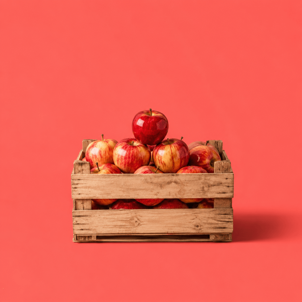 Decision Science Prioritization Framework for Goals - single wooden crate of apples with one polished apple set apart on top