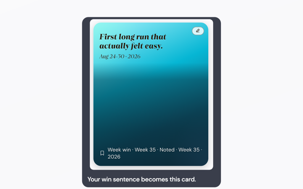 Your win sentence becomes this card.