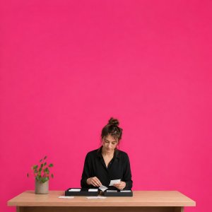 Plan your week and your day with the Life Goals App: a person sorting small cards into two open trays on a desk