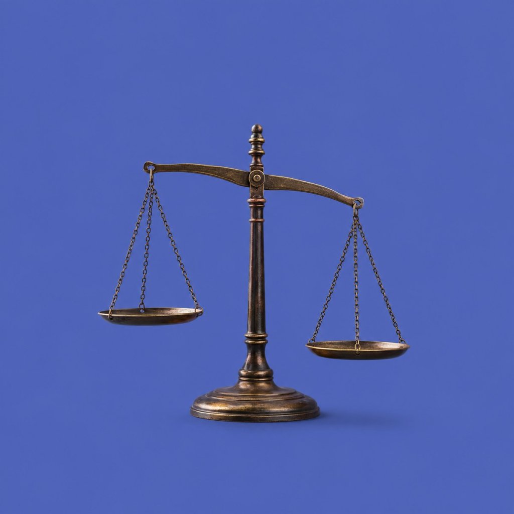Score your life areas and pick your focus in the Life Goals App: an old-fashioned balance scale with one side gently lower than the other