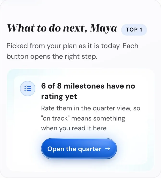 What to do next in Insights